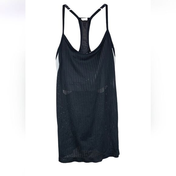 Fabletics Norwalk Tank Top Built in Shelf Bra Workout Gym Mesh Racerback Tee - Picture 3 of 10